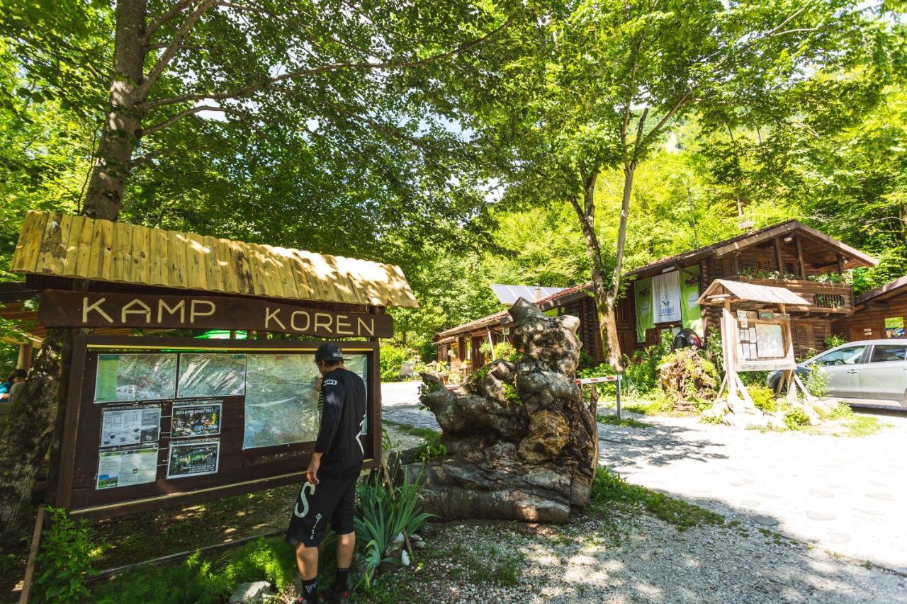 Kamp Koren Kobarid Bagian luar foto